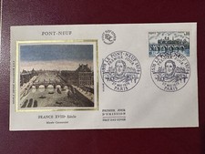 FRANCE 1978 FDC SILK PONT NEUF BRIDGE PARIS CARNAVALET