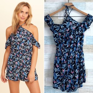 hollister blue romper