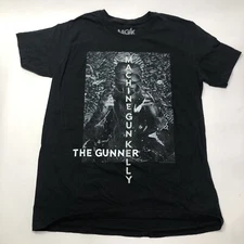 Machine Gun Kelly The Gunner Photo Logo size Medium Black T Shirt MGK Merch Tee