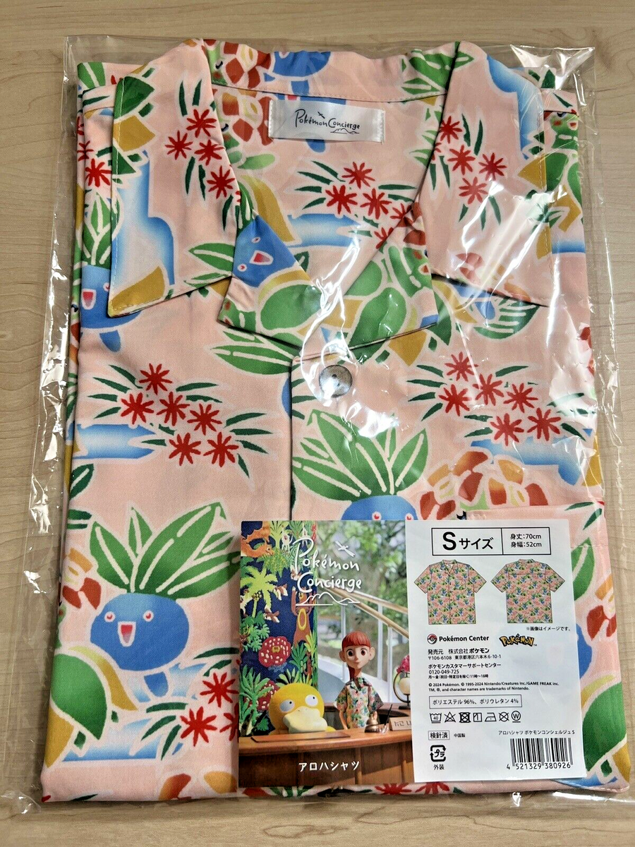Pokemon Concierge Aloha Shirt Size Small Pokemon Centre Japan