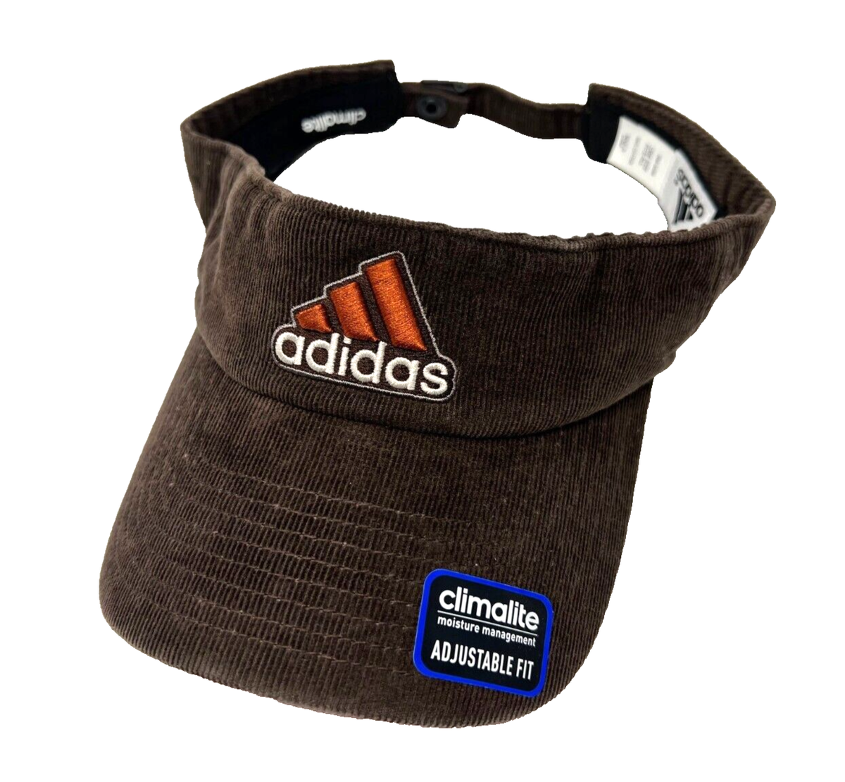 NEW adidas Men's Ultimate Corduroy Golf/Pickleball Visor-Espresso