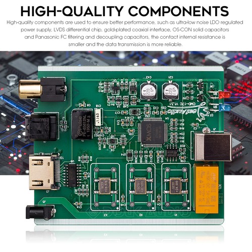 Mini XMOS XU208 USB to Coaxial /Optical /12S Converter Digital Interface DSD256 - Picture 5 of 11