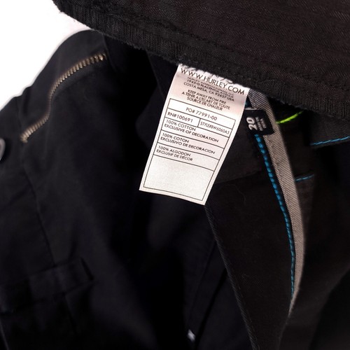 Hurley Men's/ Boys Size 20 Black One and Only 2.0 Chino Walk Shorts BW606OA5 - Picture 6 of 12