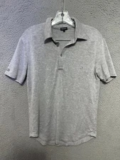 BLEUSALT Polo Shirt Mens Size 1 Gray Short Sleeve Adult Beachwood
