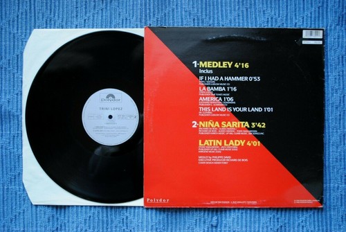 TRINI LOPEZ / (Maxi) EP POLYDOR 877 321-1 / 1990 ( F ) - Picture 2 of 2