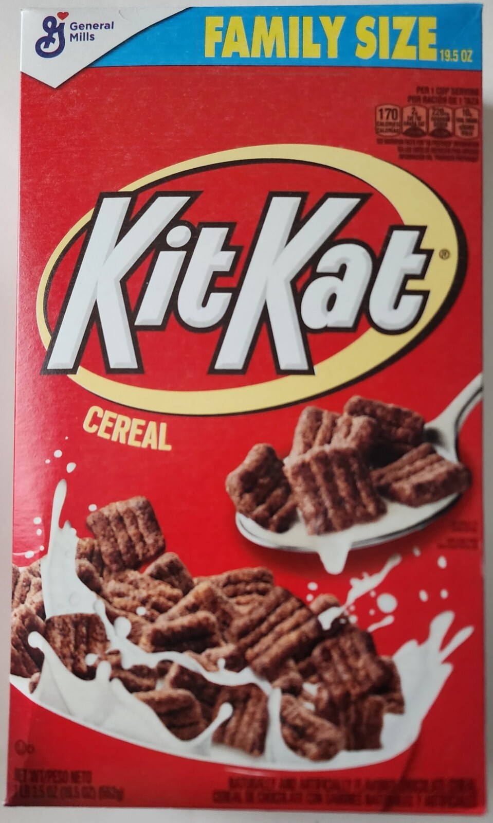 NEW GENERAL MILLS KIT KAT FLAVORED CEREAL FAMILY SIZE BOX eBay
