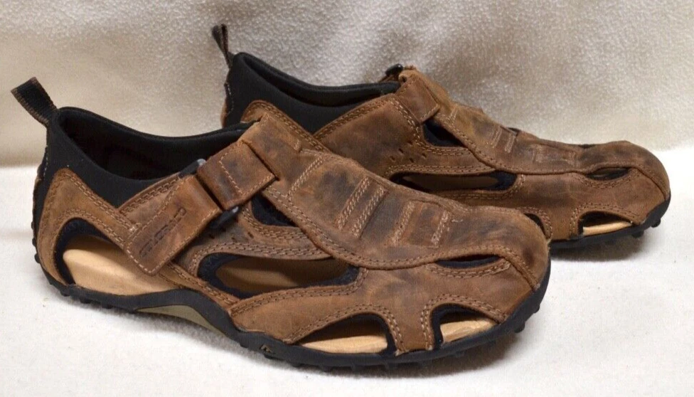Colorado Men s Grande Brown Distressed Leather Casual Flat Sandals