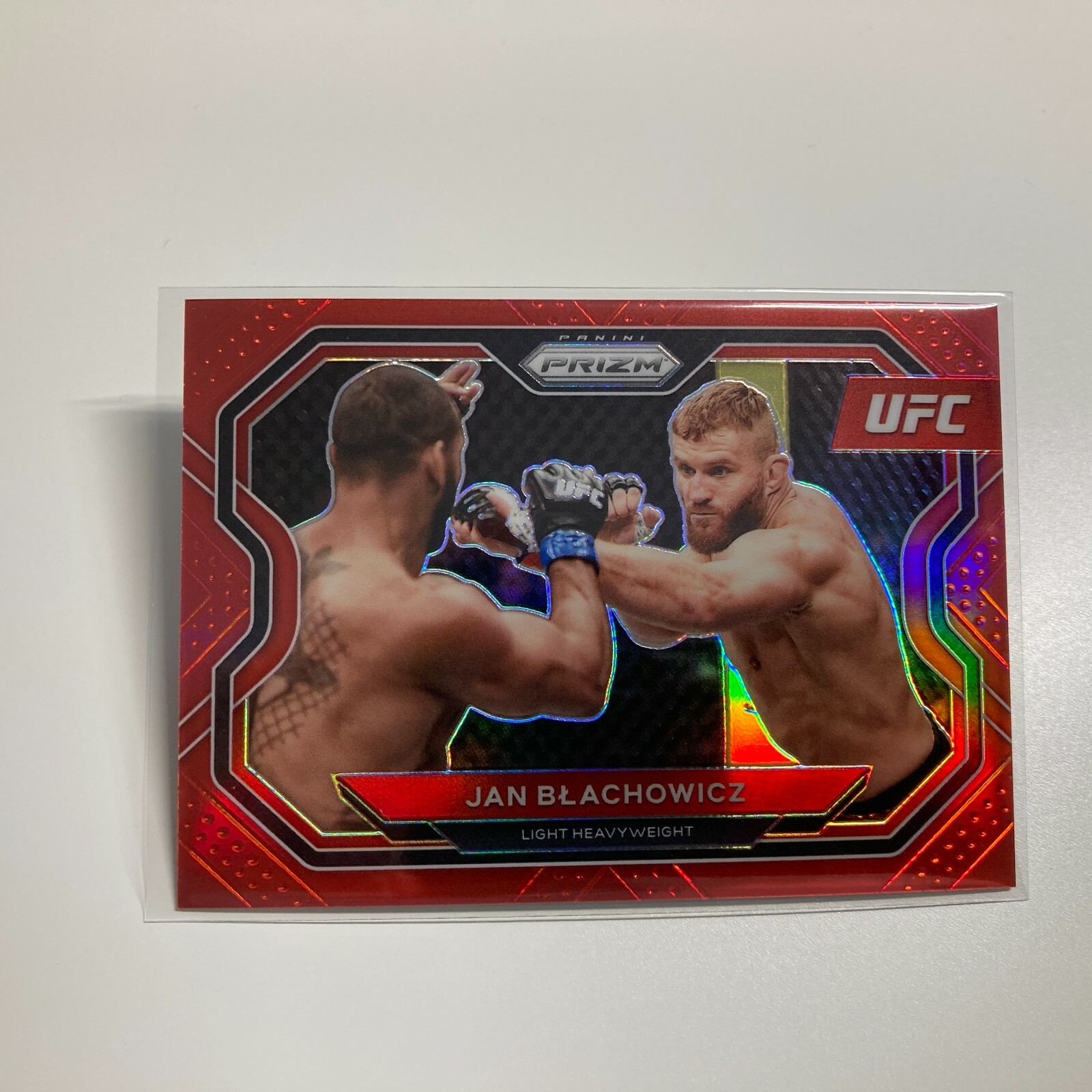 Jan Blachowicz 2021 Panini Prizm UFC Red Refractor Card 73/275 #140