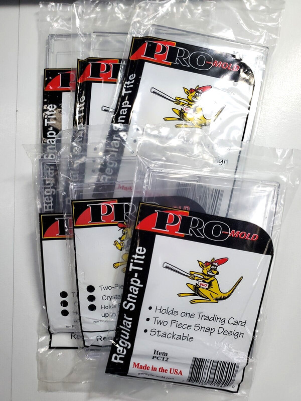 Pro-Mold # PC12 Regular Snap Tite Card Holder 20 pt New 6 count lot