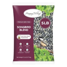 Songbird Blend Bird Food 5lbMix of Sunflower Seeds/Kernels Safflower and Peanuts