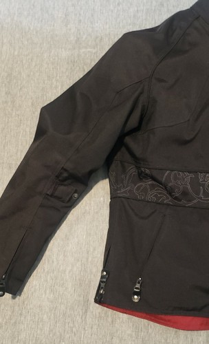 Power Trip Womens Black Motorcycle Riding Jacket Size Medium Padded With Liner - Picture 4 of 15