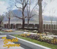 Oversized Postcard - Temple Square The Tabernacle. Salt Lake City, Utah Mormon