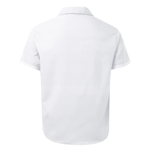 Men's Guayabera Cuban Beach Wedding Short Sleeve Button Up Casual Dress Shirt - Picture 20 of 30