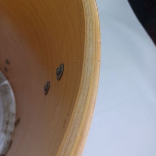 Ludwig 16x16"Mahogany Stain Floor Tom Drum Blue/Olive Vintage 70s 6Ply Maple USA - Picture 15 of 15