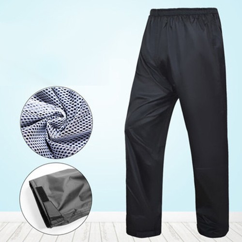 Men Women Waterproof Pants Windproof Hiking Motorcycle Outdoor Rain Trousers - Picture 16 of 19