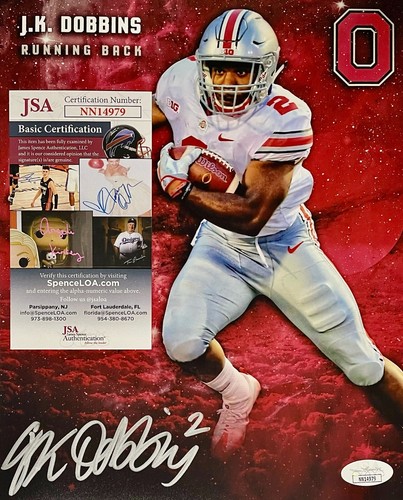 J.K. DOBBINS SIGNED Autograph 8x10 PHOTO OHIO STATE BUCKEYES JSA CERT NN14979 - Bild 4 von 8