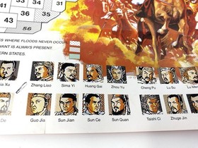 Romance of the Three Kingdoms NES Reference Map/Poster VTG Insert Koei Nintendo