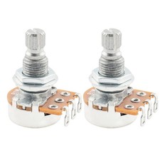 Alpha 2Pcs B1M Mini Metric Split Pot Standard 9.5mm Linear Guitar Potentiometers