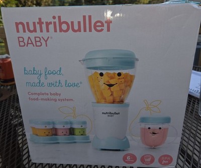 NutriBullet NBY-50100 Baby Blender Blue Baby Food Prep System New Made in USA