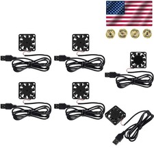 High-Efficiency 4 Pack USB Brushless Fans 40mm - Quiet 4200 RPM Cooling Solution