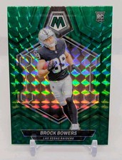 2024 Mosaic Football Brock Bowers Green Prizm #313