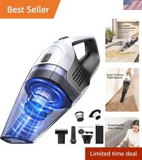 Rechargeable Handheld Vacuum with 30-Minute Runtime - Ideal for Stairs & Carpets