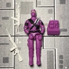 GI Joe Black Major Custom Cobra Purple Haze Firefly Saboteur 3.75" Action Figure