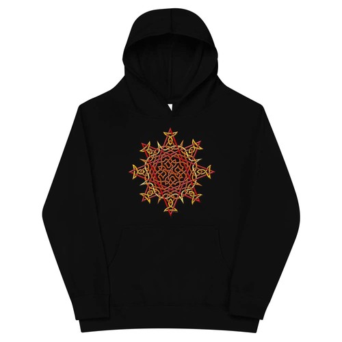 Morning Star Fire - Fire Colour - Kids Fleece Hoodie - Picture 8 of 22