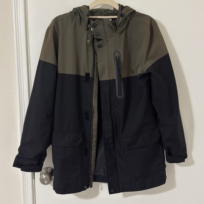 Goodfellow & Co Men s Small Green Water-Resistant Hooded Windbreaker Jacket