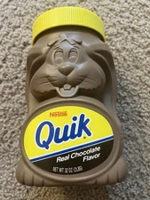 Vintage Nestle Quik Bunny 32oz Empty Container