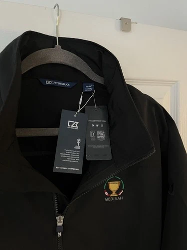 Cutter & Buck Presidents Cup 2026 Jacket Men's M Black Softshell Full Zip image 3