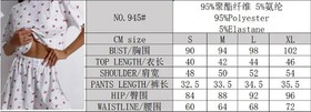 Women Pajamas Set Women's Pajamas Hollow Breathable Printing Sexy Split
