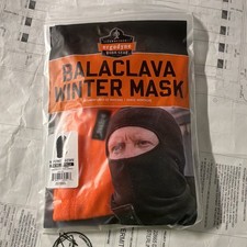 Ergodyne N-Ferno 6821HV Fleece Thermal Balaclava Reflective One Size Black