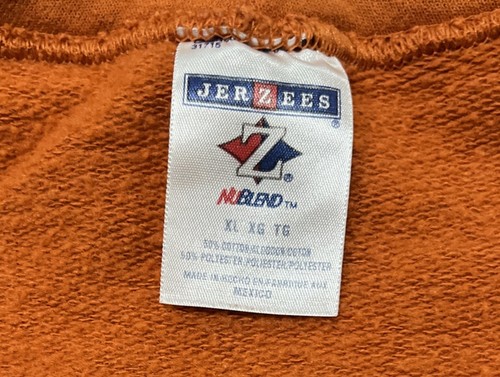Jerzees Texas Longhorns Football Hoodie Men’s XL Burnt Orange Cotton Polyester - Picture 4 of 4