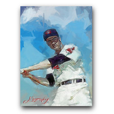 Rocky Colavito #50 Art Card Limited 44/50 Edward Vela Signed (Cleveland Indians)