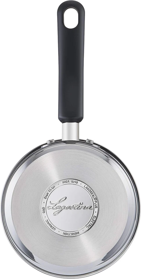 Pratica Casseruola in Acciaio 18/10 Con Manico Lungo in Silicone, Pentola per In - Immagine 3 di 4