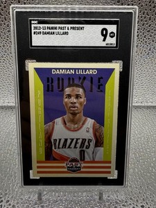 2012-13 Panini Past & Present Damian Lillard Rookie SGC 9 Portland Trailblazers