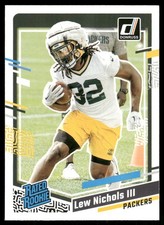 2023 Donruss #335 Lew Nichols III RC Green Bay Packers