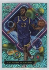 2023 Topps Cosmic Chrome Aqua Equinox Refractor 47/149 Andrew Wiggins #124 0q4s