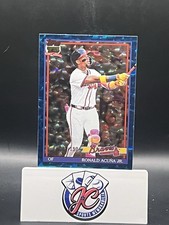 RONALD ACUNA JR - 2026 Topps Series 1 #T91-84 1991 Blue Crackle Foil /150