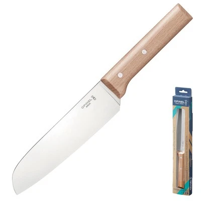 OPINEL Parallele Santoku Küchenmesser Kochmesser Fleisch Fisch Messer Holzgriff