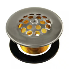 1-3/8 In. Bathtub Strainer Grid Drain Cover, Stainless Steel