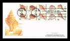 US COVER SEASHELLS BOOKLET FIRST DAY ISSUE FLEETWOOD