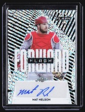 2021 Leaf Flash Forward MAT NELSON Silver Sparkle Rookie Auto