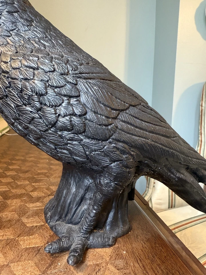 Vintage Halloween Crow Black Raven Made In Germany Halloween Decor - Image 4 of 4