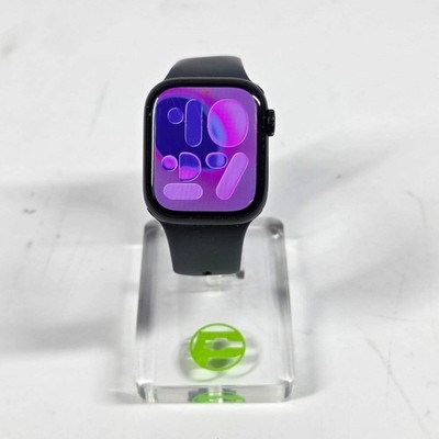 Unlocked Apple Watch Series 8 41MM Midnight Aluminum Scratched Screen