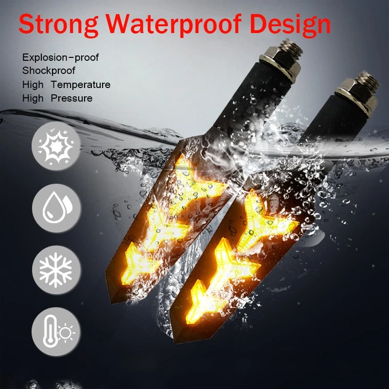 4x Turn Signal Light Indicator For Honda CRF250X 450X XR250 XR400 CRF XR VTR CBR - Image 3 of 4