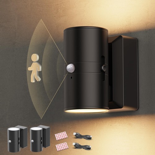 Motion Sensor Night Light, Rechargeable Night Light, 0-100LM Dimmable, 3000K ...
