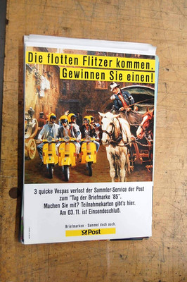 Plakat Post Briefmarken Sammelt doch auch Service2 1985 Original DIN A2 TOP*