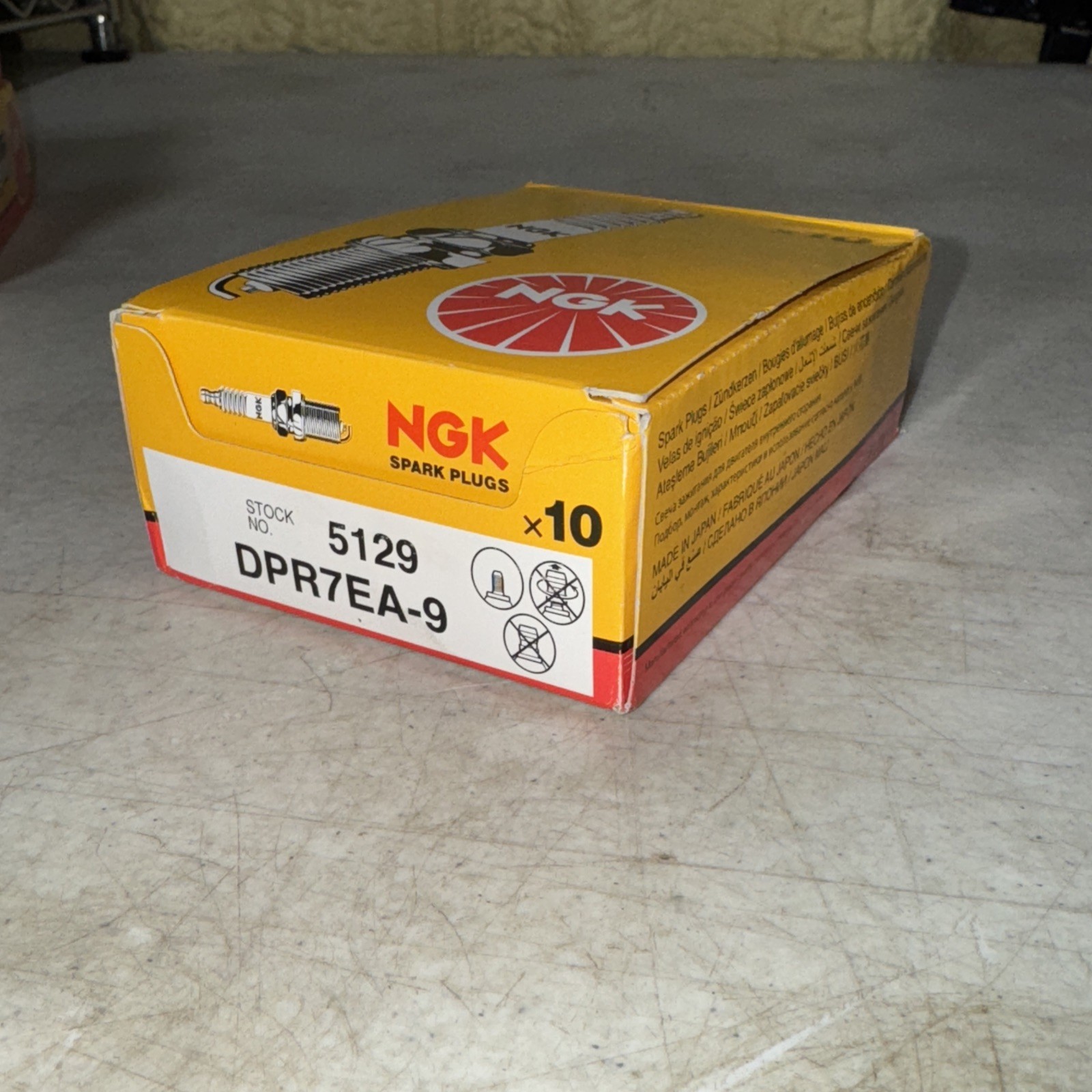 10 Ngk Resistor Dpr7ea-9 Spark Plug 5129 Triumph Yamaha Suzuki Honda Kawasaki